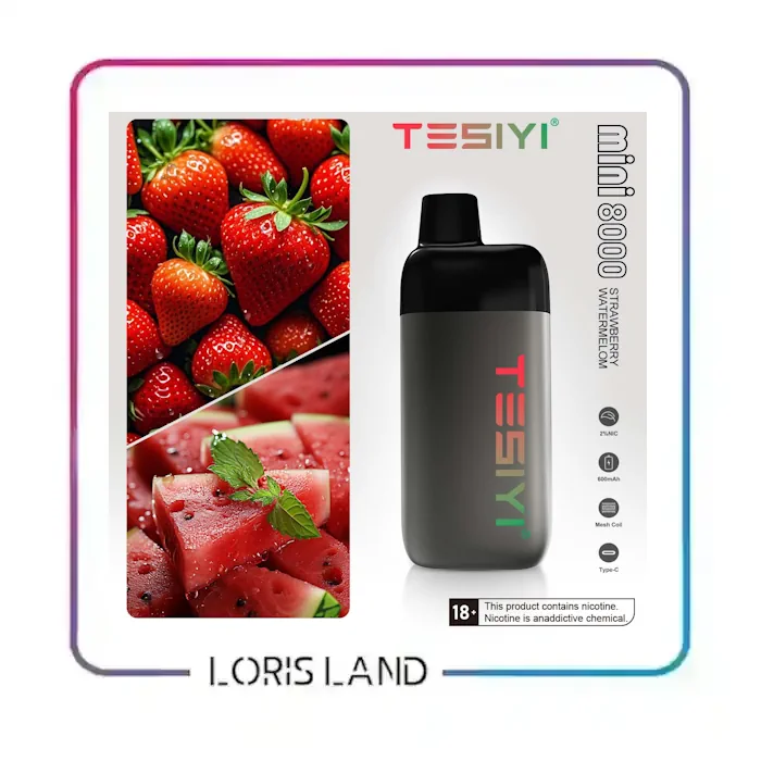 پاد یکبار مصرف هندونه توت فرنگی تی سی 8 هزار پاف